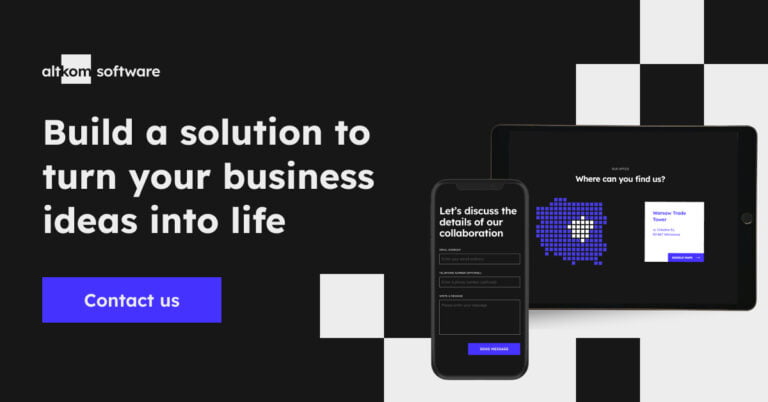 Contact us - software development company that will bring your business ideas into life