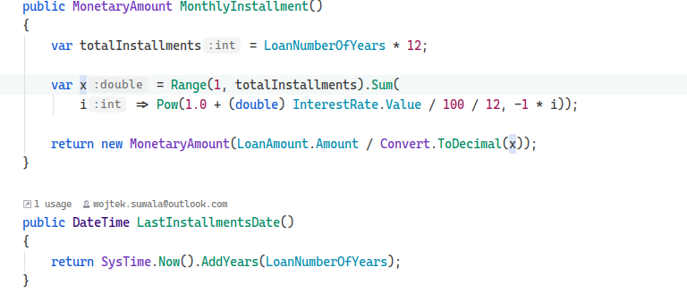 Business logic is implementation in domain driven design model